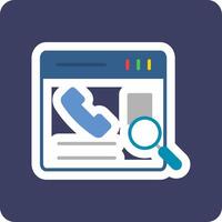 Contact Search Vector Icon