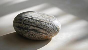 AI generated a close up of a rock on a table photo