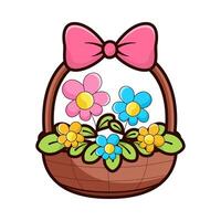 illustration design of easter day themed design elements vector