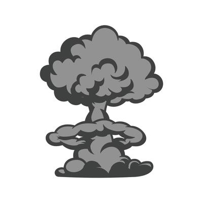 Vector explosion or explosion cartoon effect