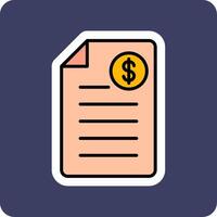 Shopping Invoice Vector Icon