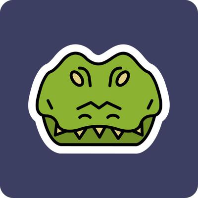 Crocodile Vector Icon