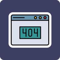 404 Error Vector Icon