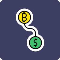 Btc conversion Vector Icon