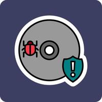 Cd Virus Vector Icon