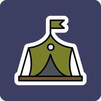 Military Tent Vector Icon