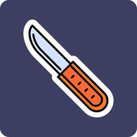 icono de vector de cuchillo