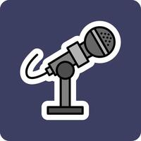 Microphone Stand Vector Icon