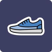 icono de vector de zapatillas