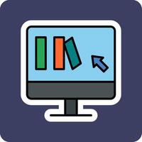 Online Book purchase Vector Icon