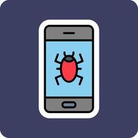 Mobile Virus Vector Icon