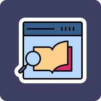 Research Book Vector Icon