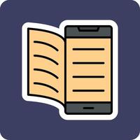 Digital Book Vector Icon