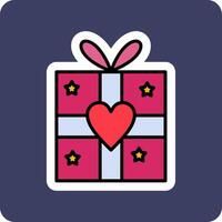 icono de vector de regalo