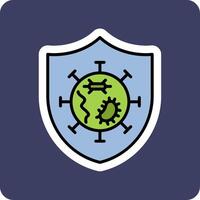 Germs Protected Vector Icon