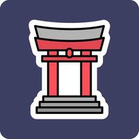 Torii Gate Vector Icon