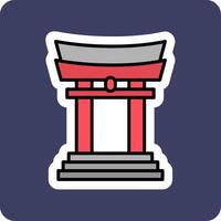 Torii Gate Vector Icon