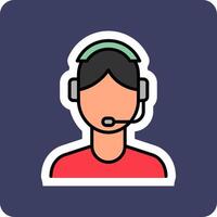 Customer Service Agent Vector Icon