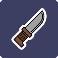 icono de vector de cuchillo