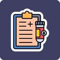 Urine Report Vector Icon