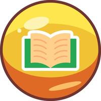 icono de vector de libro abierto