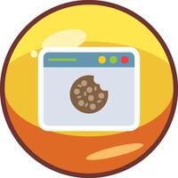 Web Cookies Vector Icon