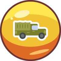 Military Truck Vector Icon