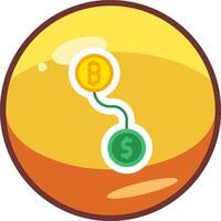 Btc conversion Vector Icon