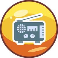 icono de vector de radio