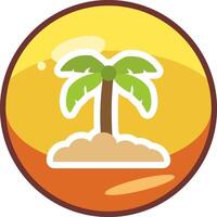 Palm Leaf Vector Icon