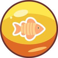 icono de vector de pescado