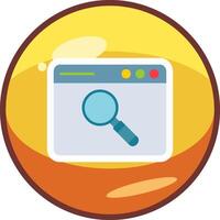 Browser Searching Vector Icon