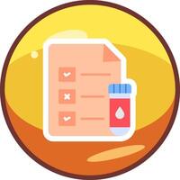 Medical Test Report Vector Icon