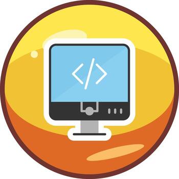 icono de vector de codificación