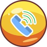 icono de vector de llamada telefónica