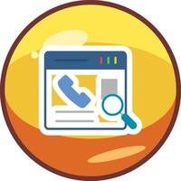 Contact Search Vector Icon