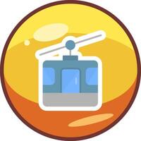 Cable Car Cabin Vector Icon