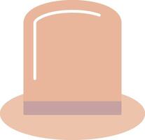 Top Hat Flat Light Icon vector