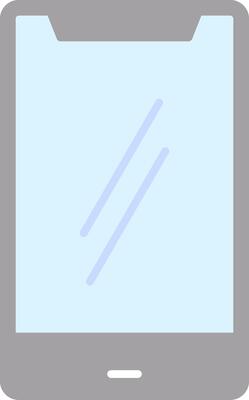 Mobile Phone Flat Light Icon