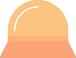 Sun Hat Flat Light Icon vector