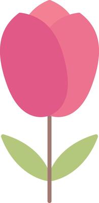 Tulip Flat Light Icon