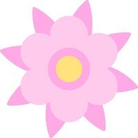 Dahlia Flat Light Icon vector