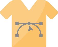 Shirt Design Flat Light Icon vector