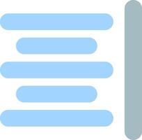 Horizontal Align Flat Light Icon vector