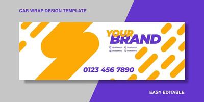 car wrap design. simple lines with abstract background vector concept for vehicle vinyl wrap for your brand or company