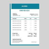 Clean Professional Corporate Invoice template Suitable for all Corporate Business. Easy to edit this Design. vector