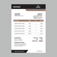 New Style Business Invoice Cash Memo Template Design, Vector quotation design template.