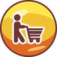 icono de vector de compras