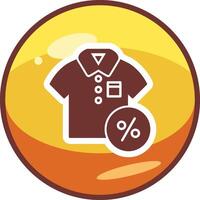 Discounted Tshirt Vector Icon