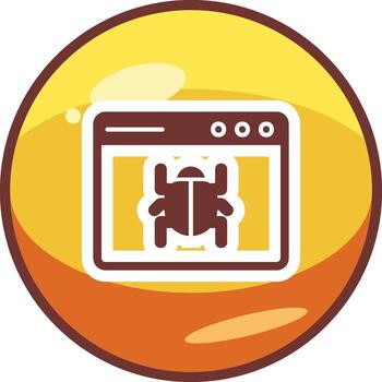 web error vector icono